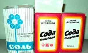 Полоскание горла содой и солью