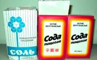 Полоскание горла содой и солью