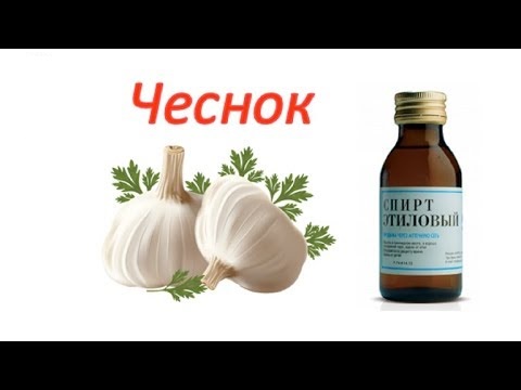 Чеснок и этиловый спирт