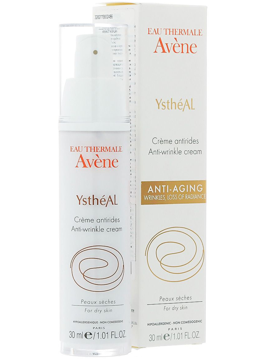 Банка и упаковка крема Avene Ystheal