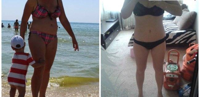 Фото до и после 100 дней занятий