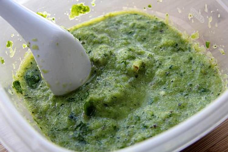 Кашица из огурца