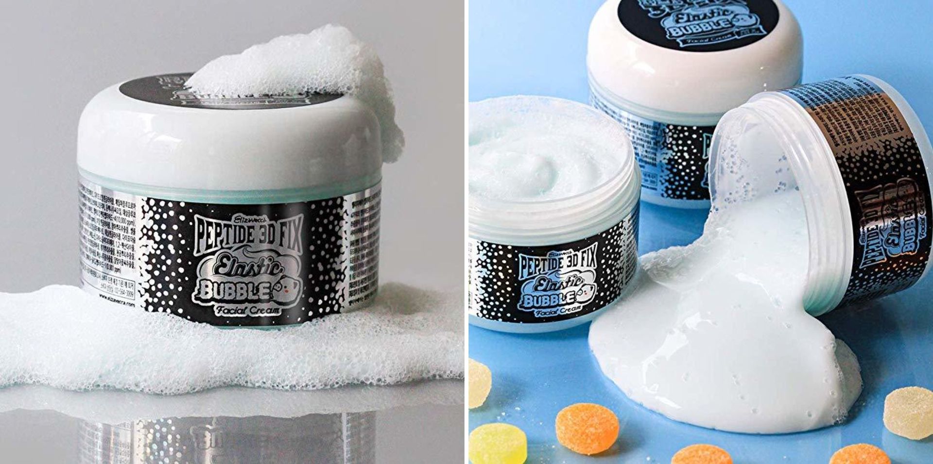 Пузырьковый крем для лица с пептидами Peptide 3D Fix Elastic Bubble Facial Cream Elizavecca