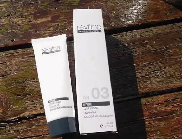Крем для лица ночной омолаживающий Reviline RN 03 peptide cosmetics