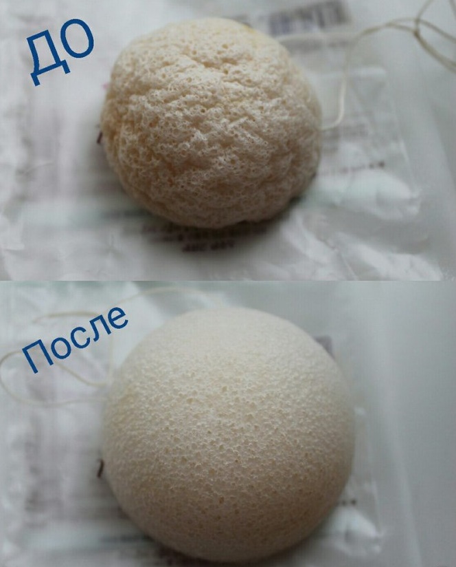 Спонж конняку для умывания Etude House Natural Jelly Cleansing Puff