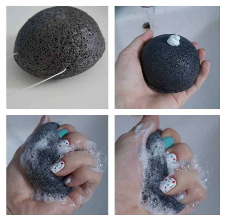 Спонж Missha Konjac Natural Soft Jelly Cleansing Puff с древесным углём