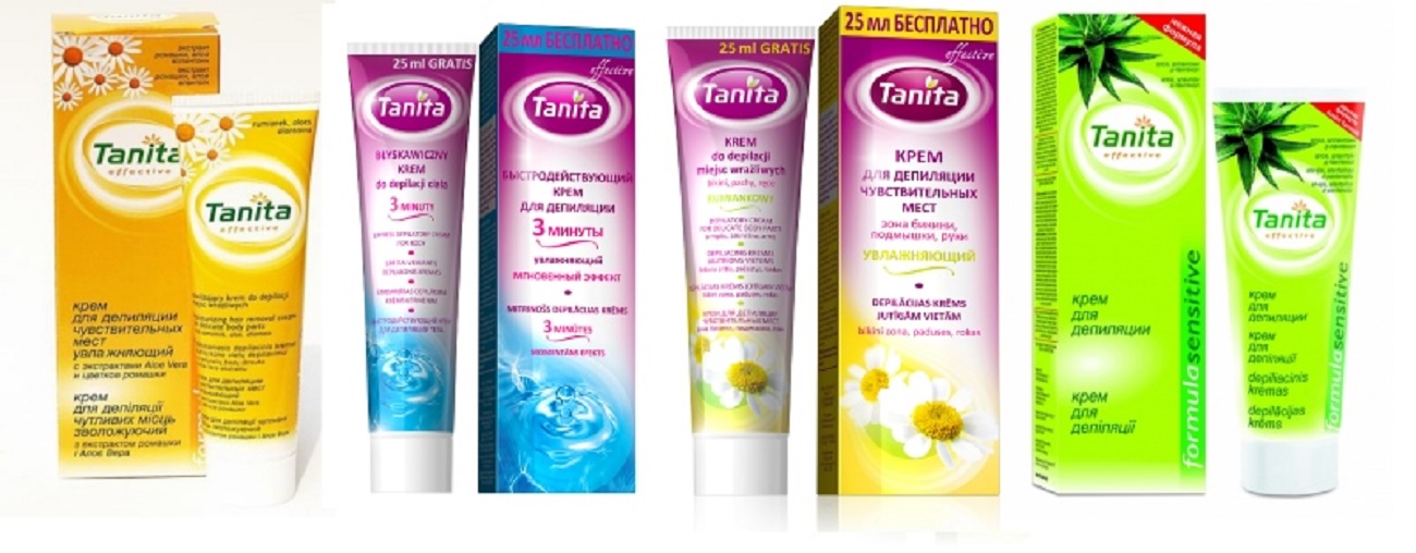 Серия кремов для депиляции Tanita