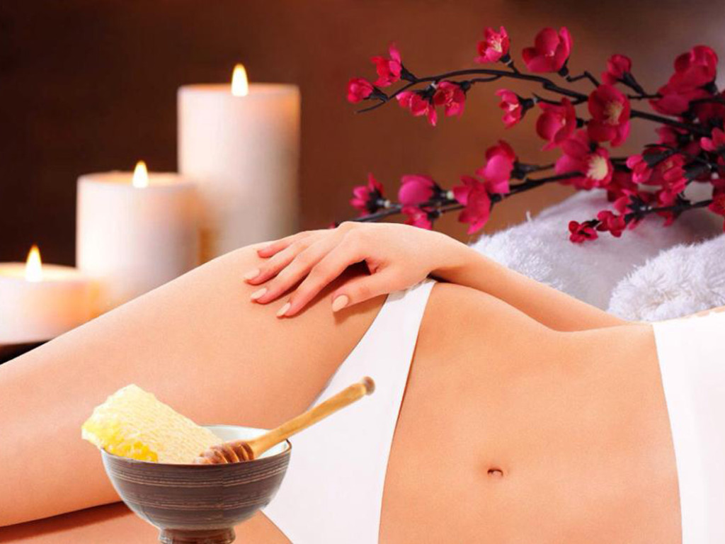 восковая эпиляция живота