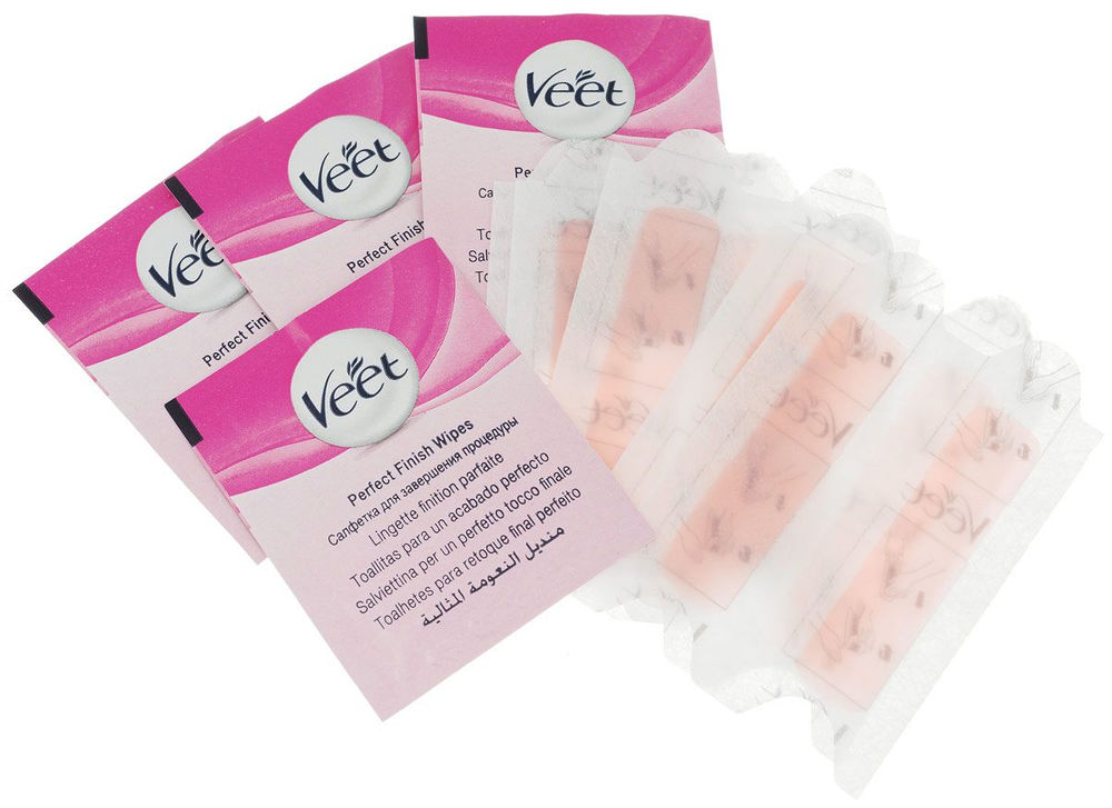 Восковые полоски для лица Veet