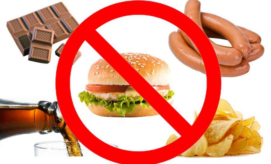 запрет на продукты с высокой калорийностью